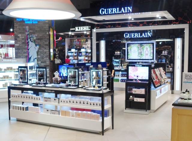 Famed French perfume house, Guerlain, as seen in Sydney Airport